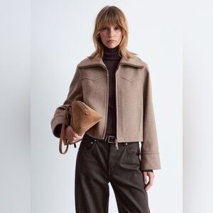 NWT & Other Stories Cropped Wool Jacket